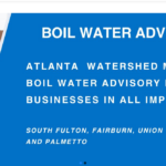 Bill Water Advisory Lifted For 5 Five South Fulton Cities: Atlanta Watershed Management Announced The Advisory Several Days Ago